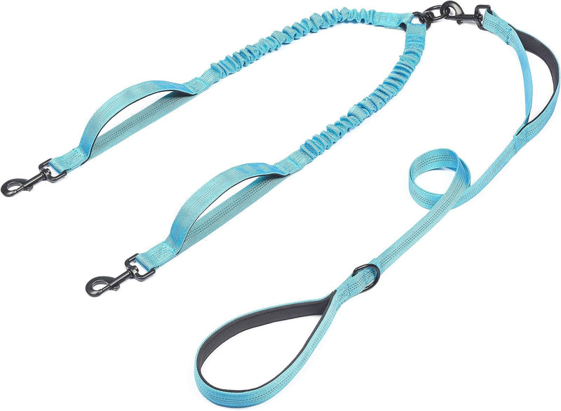 iYoShop Double Dog Leash with 3 Extra Traffic Handles, 15-120 lbs