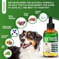 Milk Thistle for Dogs | Dog Liver Supplement for All Ages and Breeds | Here is Only Herbal Composition | + Attractive an