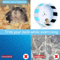 Weewooday 16.4ft Sugar Glider Trim Nail Strip Sandy Trimmer Track for Silent Runner Wheel Hamster Nail Trimming Toy Glid