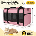 Hipubby Cat Carrier Dog Carrier for Pets Up to 16 Lbs, Soft-Sided Pet Travel Carrier for Cats and Small Dogs, Airline Ap
