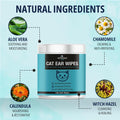 NOVEHA 150 PCs Cat Ear Wipes that Gently Clean & Soothe Sensitive Cat Ears; Soft Ear Cleaner for Removing Wax, Dirt & Od