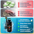 Portable Dog Washer 2.1 Gallon, Manual Shower Kit with Brush Head & Neoprene Jacket, for Home, Travel, or Outdoor Use