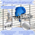 8.3 * 7.3In Parrot Chewing Toy, Long-Lasting Stainless Steel Bird Perch with Durable Chew Parts for Large Birds, Cockati