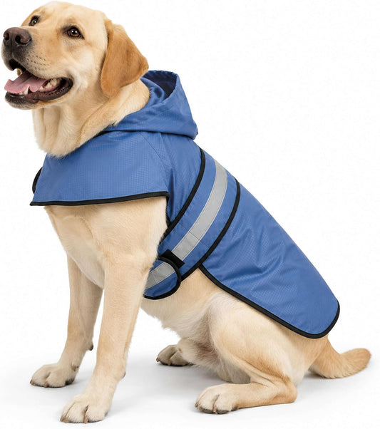 FROGG TOGGS Dogg Toggs Raincoat, Blue, Size LG