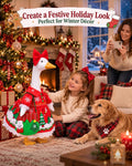 Christmas Porch Goose Outfit Clothes for 23" Cement Goose