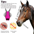 Weewooday 3 Pcs Horse Fly Mask with Ears, L, Purple, Blue, Pink