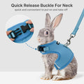 AIITLE Adjustable Rabbit and Leash Set - Lightweight & Portable, Padded Vest with Magic Tape Design, Indoor/Outdoor Use 