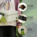 Puppy Dog Treat Pouches for Pet Training Treat Bag, Dog Walking Fanny Pack with Carabiner, Built-in Poop Bag Dispenser &