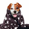 LaSyL Weighted Blanket for Pets | Thunder Blanket for Dogs Anxiety | Premium Soft Minky | Relaxation & Calming & Anti Anxiety | Used in Car, Bed, Couch | Blue Grey Star, Washable Medium (32"x40")