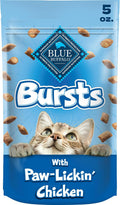 Blue Buffalo Bursts Crunchy & Creamy Cat Treats, Great for Training, Paw-Lickin' Chicken, 5-oz Bag