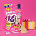 Bonkers Purrpops Birthday Edition Freeze-Dried Chicken Flavored Lollipop Cat Treats, 4 Pieces (Pack of 13)