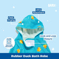 Barkbox Dog Bathrobe Fast Drying with Hook and Loop Closure & Wrap Tie Snuggle, Cute Dogs Clothes, Easy to Clean, Machin