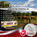 Ivermectin Horse Paste 1.87% – Apple Flavored Oral Horse Dewormer Syringe – 6.08g Tube Treats Horses Up to 1250 LB [Pack