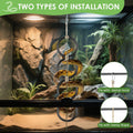 DBNESS Snake Climbing Rings, Ball Python Enclosure Enrichment Ring, Adjustable Playground Terrarium Decor Accessories fo