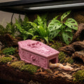 Westant Gothic Coffin Reptile & Amphibian Habitat Hideouts (Pink, L)