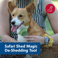 Coastal Pet Safari Shed Magic Deshedding Tool for Dogs, Tan