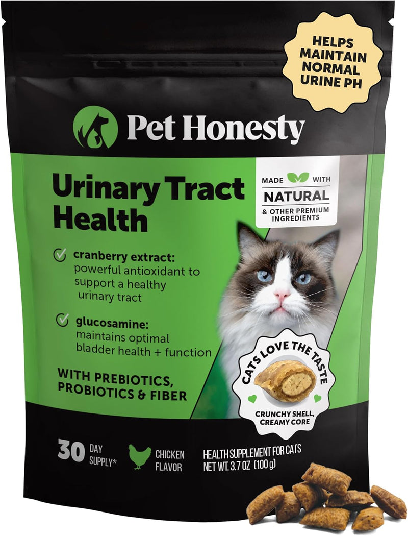 Pet Honesty Vet Recommended Cat Urinary Supplement Crunchy Chews, 30ct