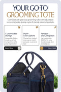 Equinavia Darby Horse Grooming Bag, Collapsible Tote with Strap, One Size