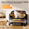 Meowant Extra Large Automatic Litter Box, Infrared Scanning and Anti-Pinch
