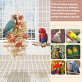 kencunay Bird Toys that is 17.5 Inches in Length, Parrot Toy Designed for Chewing Features Natural Corn cob and Loofah Slices, Can Be Hung in Large and Medium-Sized Parrot Cages