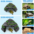 GOZILLA Reptile Hideout Cave,Turtle Tank Accessories Decor,Fish Tank Basking Platform for Bearded Dragon,Snake and Leopa