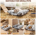 16.5 X 18in Washable Soft Rabbit Bed, Thickened and Softer Bunny Bed, Double-Sided Plush Rabbit Beds,Bed for Bunny,Bunny