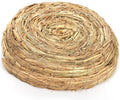 Eorbow 6 Packs Woven Straw Bird Nests, 8" Handmade Flat Base Spawning Nest, Small Animal Breeding Bed Hatch House Cage A