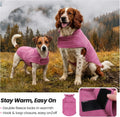 VIVAGLORY Dog Fleece Vest Cozywrap Dog Fleece Sweater, S