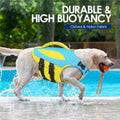 AOFITEE Dog Life Jacket Reflective Dog Life Vest for Swimming Boating, L