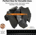 1LB Natural Slate Stones-Aquarium Rocks for Fish Tank,Non-Toxic Slate for Reptile Enclosures,Terrariums & Landscaping,Du