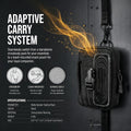 3-in-1 Hands Free Double Dog Leash with Detachable Pouch,Waist Dog Leash for 2 Dogs with Reflective Stitches 4 Comfortab