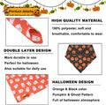 ADOGGYGO Halloween Dog Bandanas, 2 Pack Ghost Pumpkin Dog Scarf