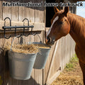 2 Pcs Black Tack Rack with Swivel Hooks, 6 Hooks Hanging Bridle Hook Portable Bridle Hook Tack Hangers for Horses Horse 