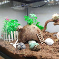 SINKOO 16PCS Hermit Crab Shells (7 Types) Growth, Hermit Crab Coconut Hut