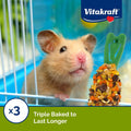 Vitakraft Crunch Sticks Hamster Treat Apple & Honey Flavor - 2 Sticks