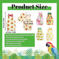 5 PCS Bird Diaper, Reusable Parrot Nappy Flight Suit Washable Pet Bird Diapers with Waterproof Inner Adjustable Straps B