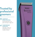 Wahl Professional Animal Bravura Pet, Dog, Cat, and Horse Corded/Cordless Clipper Kit, Purple (#41870-0423)