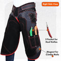 – Premium Cowhide Leather Farrier Apron | Adjustable Waist | Breathable Air Mesh Lining, Foam Knee Pads, Magnets & Knife