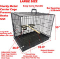 Large Easy Portable Durable Metal Travel/Veterinary Parrot Bird Carrier