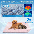 PetAmi Dog Cooling Mat Blanket Pet Pad for Small Medium Cat, Small, 24x32