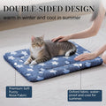 Fogkiss Dog Bed Mat, Reversible Crate Pad & Cute Dog Bed - Machine Washable Kennel Mat with Ultra Soft for Small Dogs & Cats
