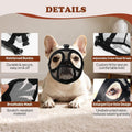 French Bulldog Muzzle, Soft Mesh Muzzle for Short Snout Dogs Anti-Eating