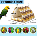 PETKNOWS 2 Pack Bird Nest House, Hanging Hammock Fluffy Parrots Bird Bed for Cage Bird Plush Nest for Parrot Macaw Budgies Eclectus Parakeet Cockatiels Cockatoo Lovebird