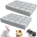 Hamiledyi 2PCS Rabbit Scratching Pads Bunny Lava Grinding Claw Pads Small Animal Foot Pads Hamster Scratch Board Chew To
