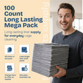 PHOBA Bamboo Charcoal Bird Cage Liners, 18''x24'', 100Sheets, Bamboo Charcoal Odor Control Papers, Super Absorbent Disposable Tray Mats for Parrots, Parakeets, Cockatiels.