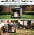 Dog Crate Cover 36 in,Waterproof 600D Oxford Gray,Calming Anxiety Privacy
