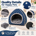 BWOGUE Guinea Pig Bed Hideout, Washable Hamster Cave for Small Animals