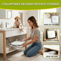 9L Small Puppy Kitten Bath Tub: 12IN Collapsible Tiny Dog Cat Shower Tub