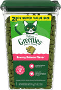 Greenies Feline Natural Crunchy Dental Cat Treats, Salmon Flavor, 21 oz