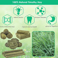 ERKOON 25Pcs Bunny Chew Toys, 100% Natural Timothy Hay Biscuit&Treats Sticks, Chew Toy for Teeth for Rabbit Chinchilla G